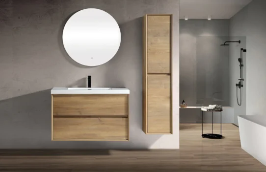 Remodel Your House With Modern Vanity and Single Hole Faucets