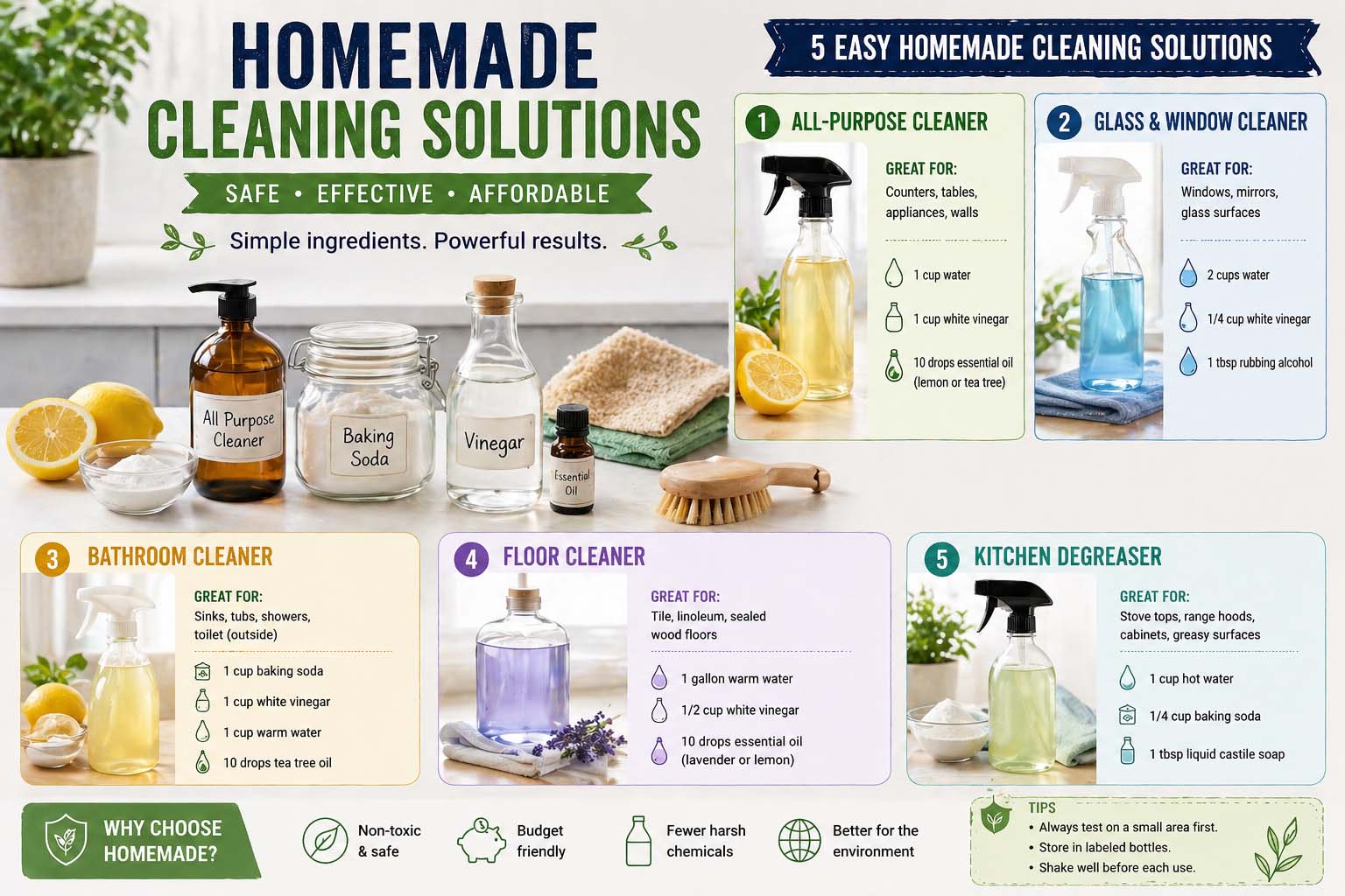 Homemade Cleaning Solutions