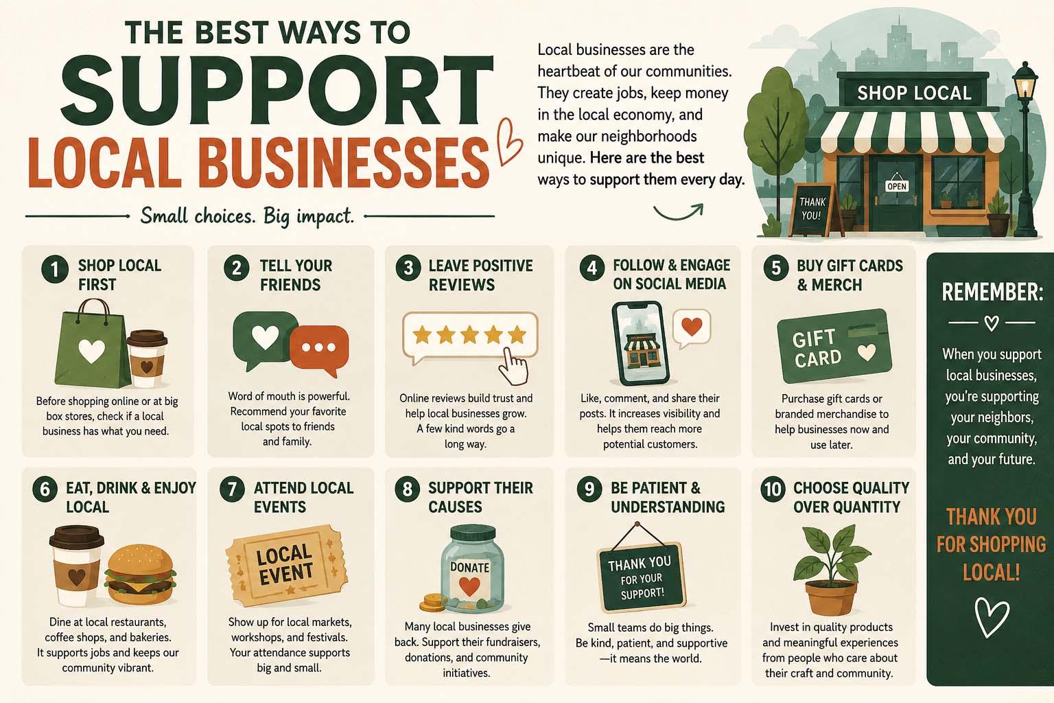 best ways to support local businesses