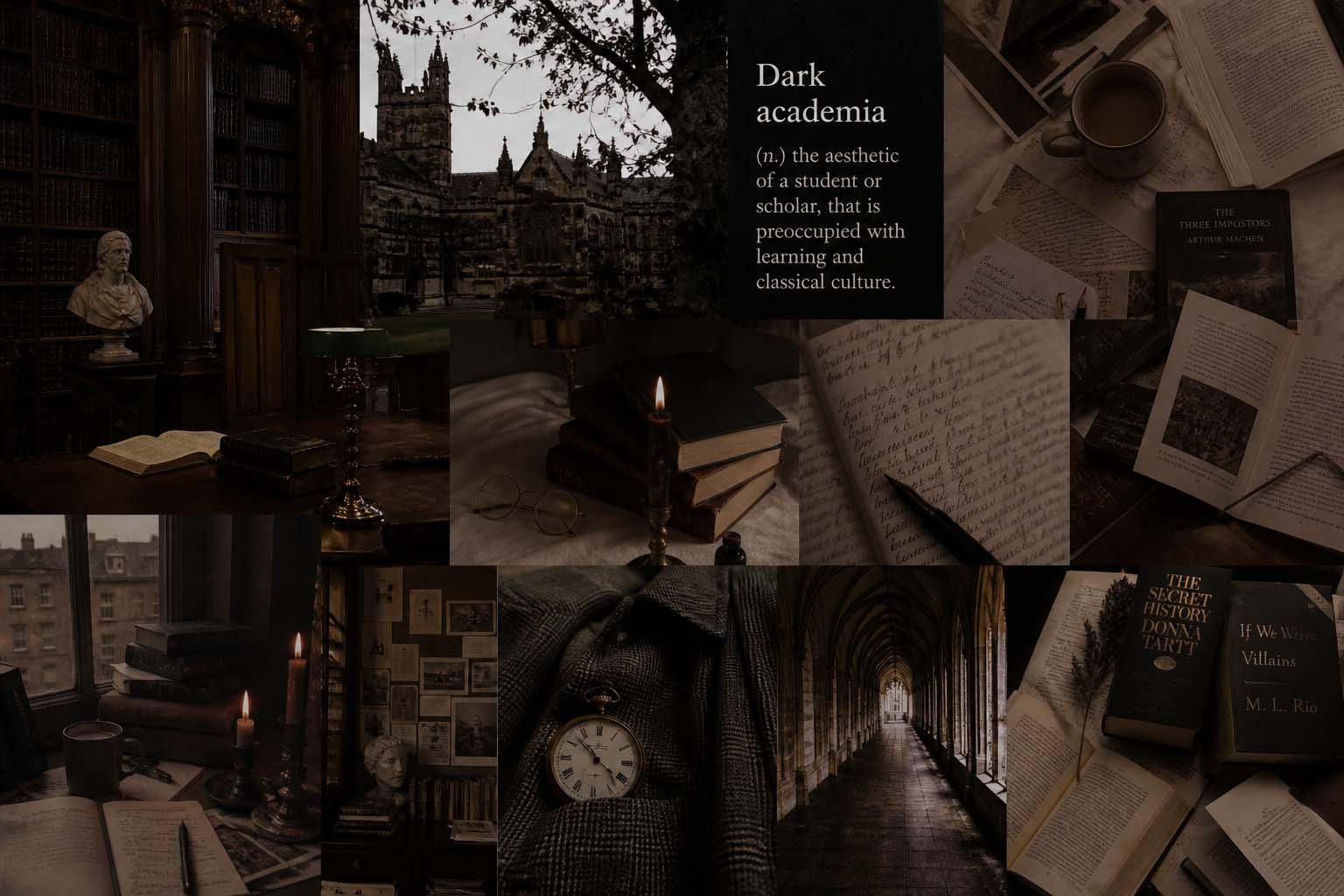 Dark Academia Aesthetic