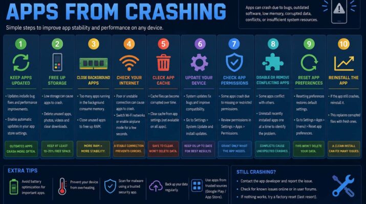 how to stop apps from crashing