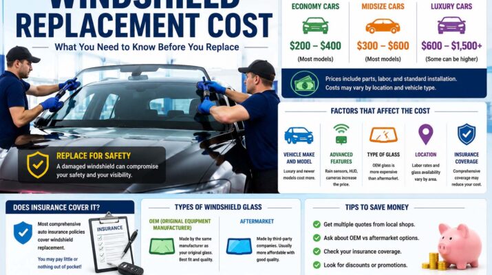 windshield replacement cost