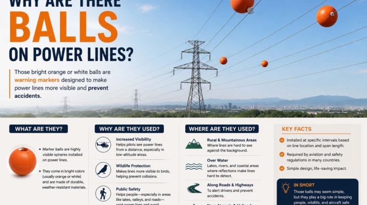 why are there balls on power lines