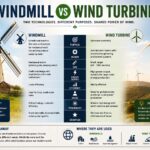 windmill vs wind turbine