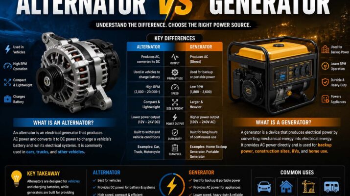 alternator vs generator