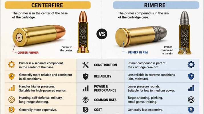 difference between centerfire and rimfire