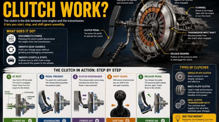 how does a clutch work