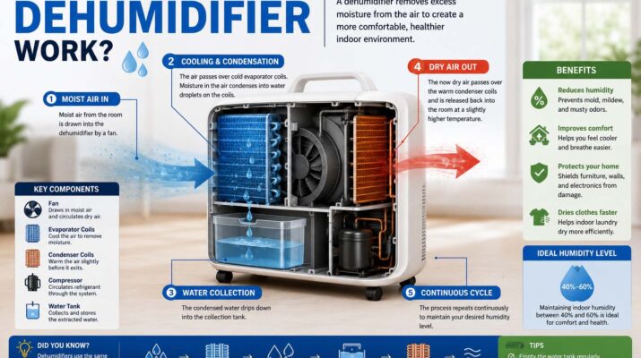 how does a dehumidifier work