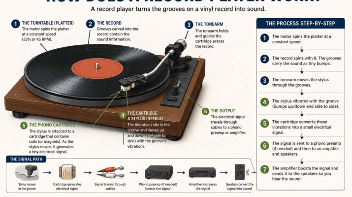 how does a record player work