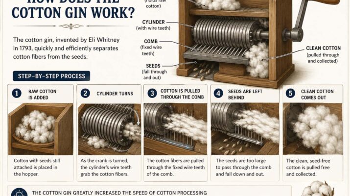 how does the cotton gin work