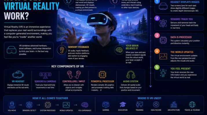 how does virtual reality work
