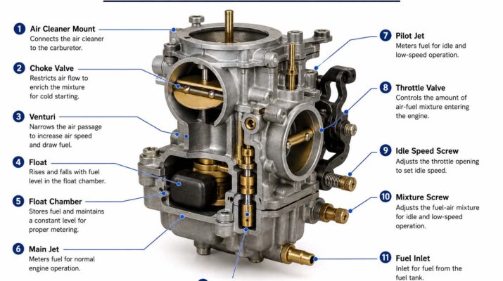 parts of a carburetor