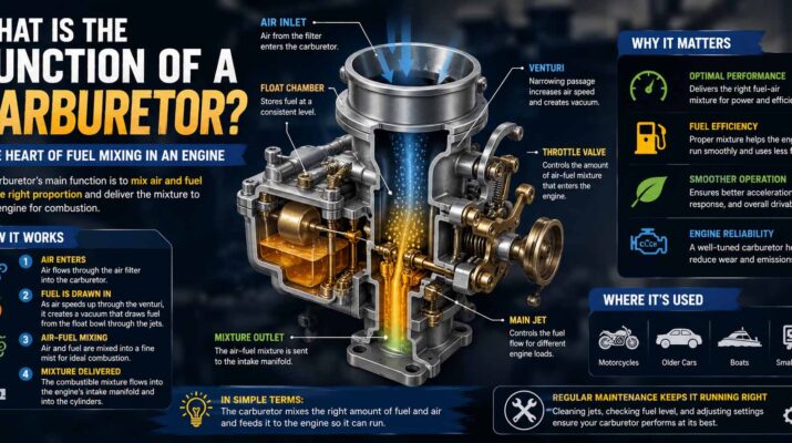 what is the function of a carburetor
