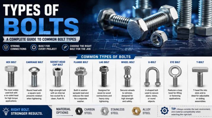 types of bolts
