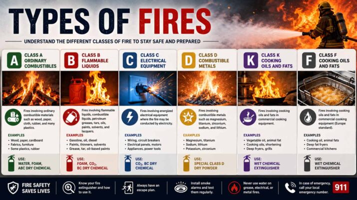types of fires