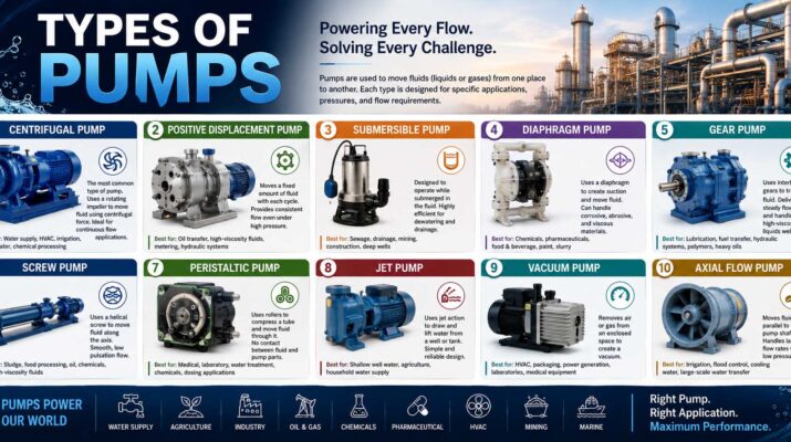 types of pumps