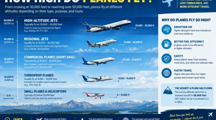 how high do planes fly